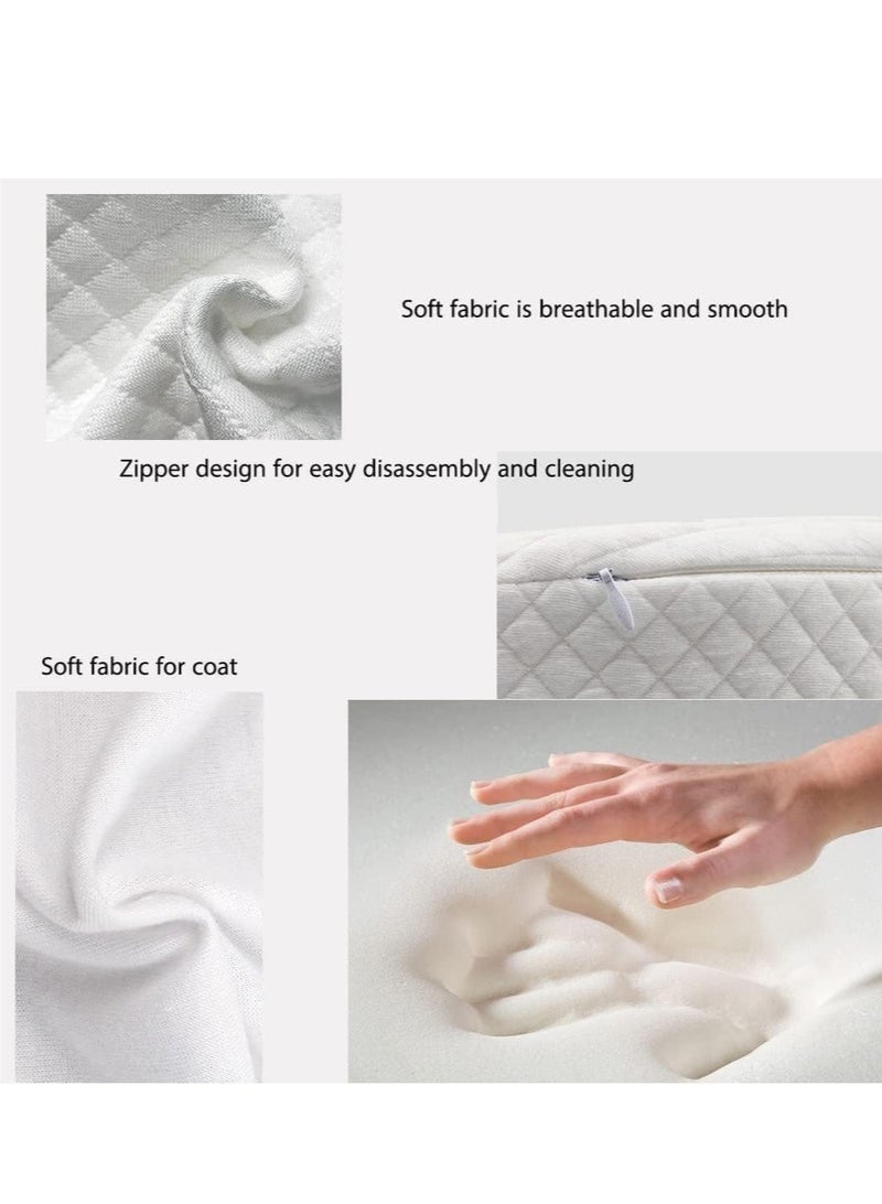 Forest Home Baby Crib Wedge Pillow for Reflux, Memory Foam Sleeping Wedge for Infant Newborn Toddler - Image 2